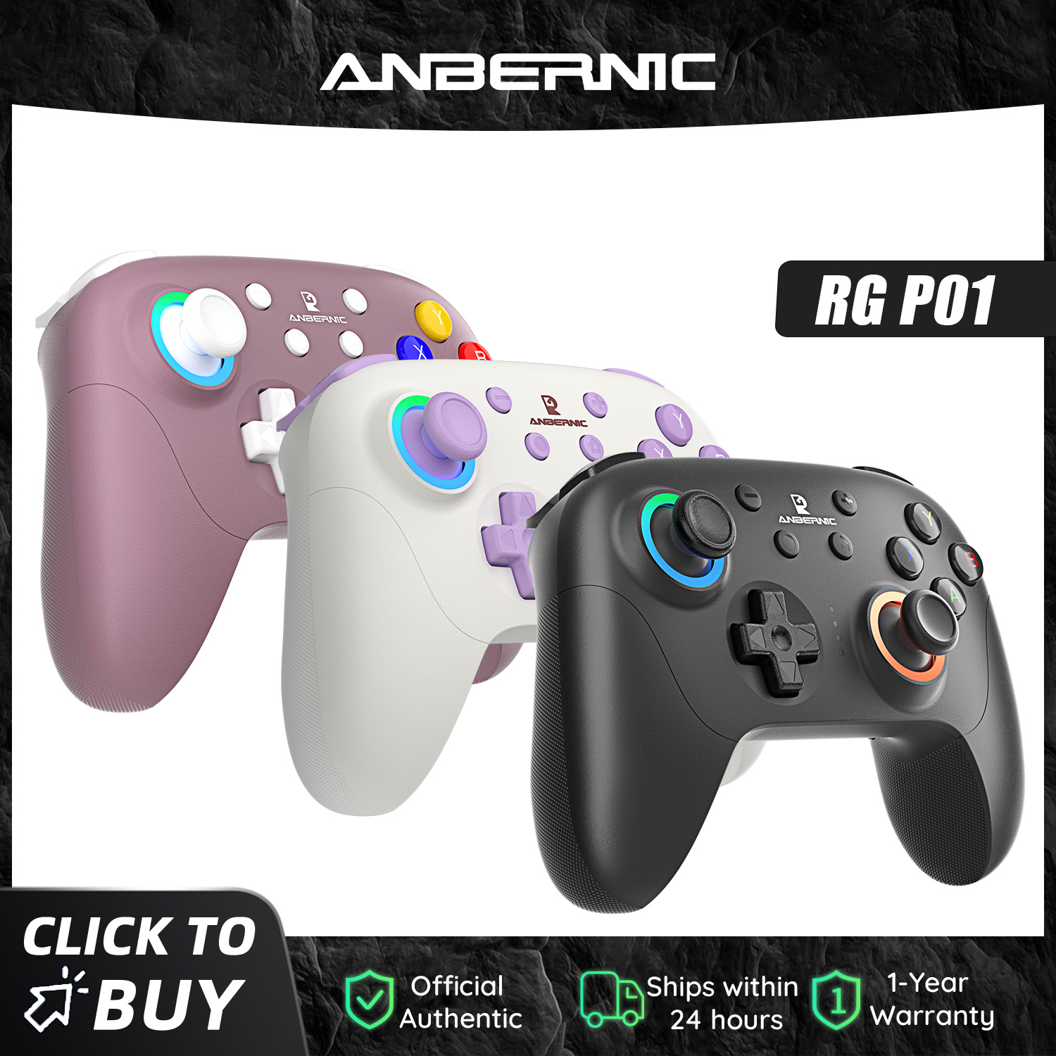 Gaming Accessories For Android - ANBERNIC RG P01 Bluetooth 5.3/Wired/2.4G Wireless