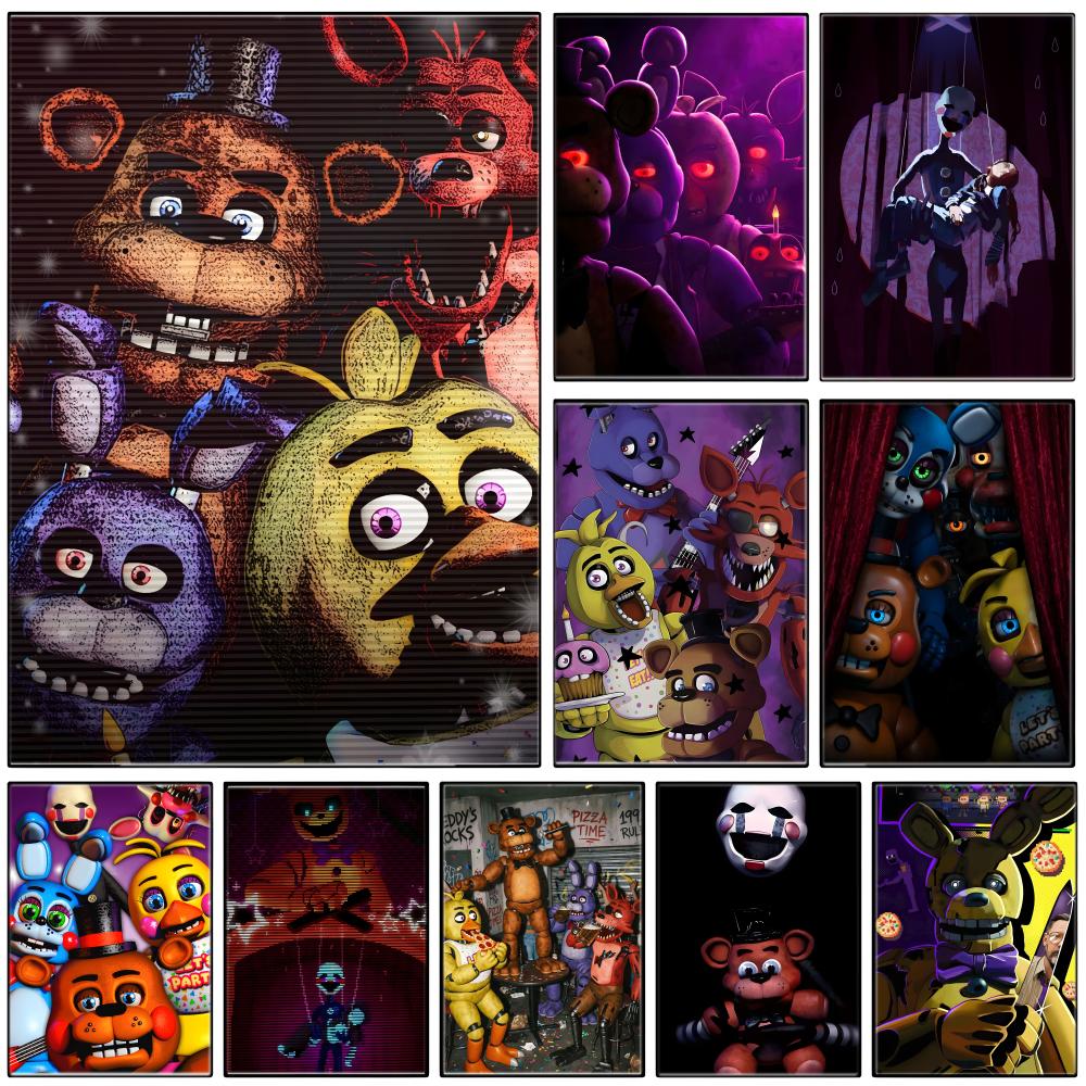 Gaming Accessories Wallpaper - Dark Animatronic Horror Gaming F-FNAF Poster