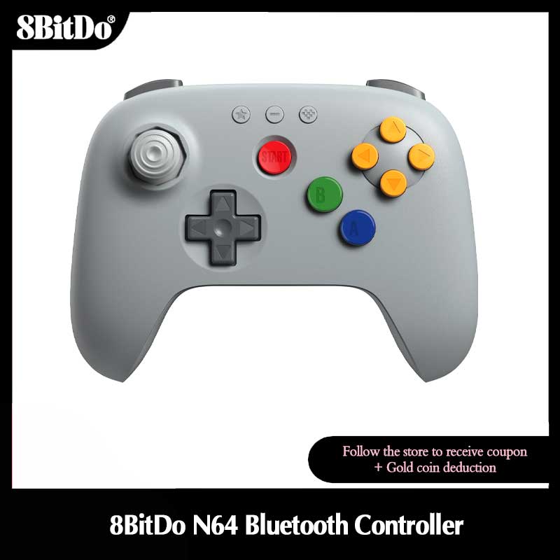 Gaming Accessories For Android - 8BitDo Gray N64 Bluetooth Controller for