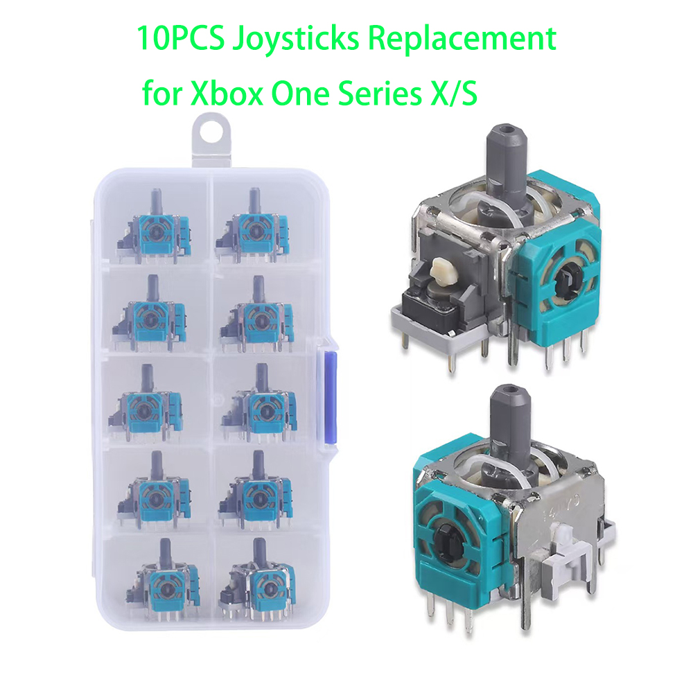 Gaming Accessories For Xbox Series X - 10pcs Replacement 3D Analog Joystick ThumbStick