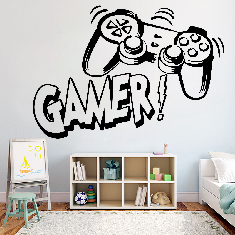 Gaming Accessories Wallpaper - Wall Sticker for Kids Room Video