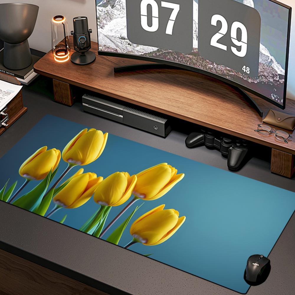 Gaming Accessories Wallpaper - tulip wallpaper Mouse Pad New Computer