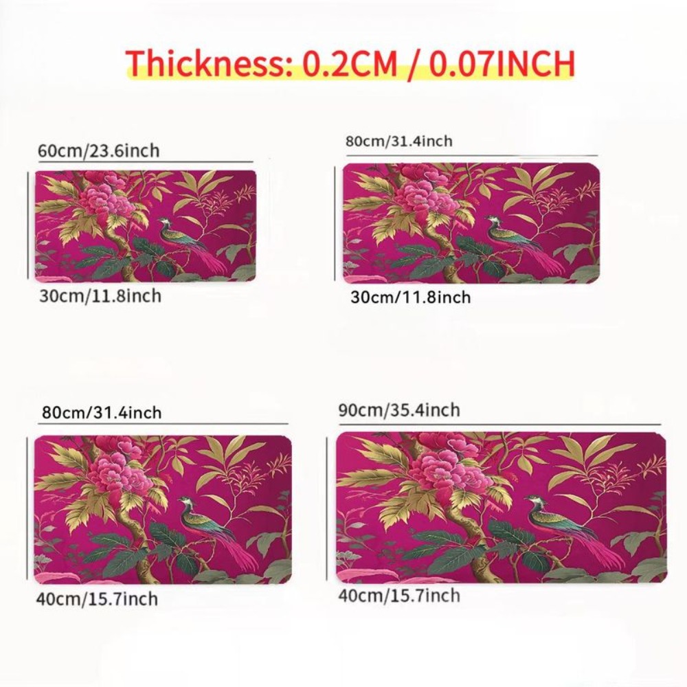 Bright pink flower and bird pa - Gaming Accessories Pink ulasan dan harga