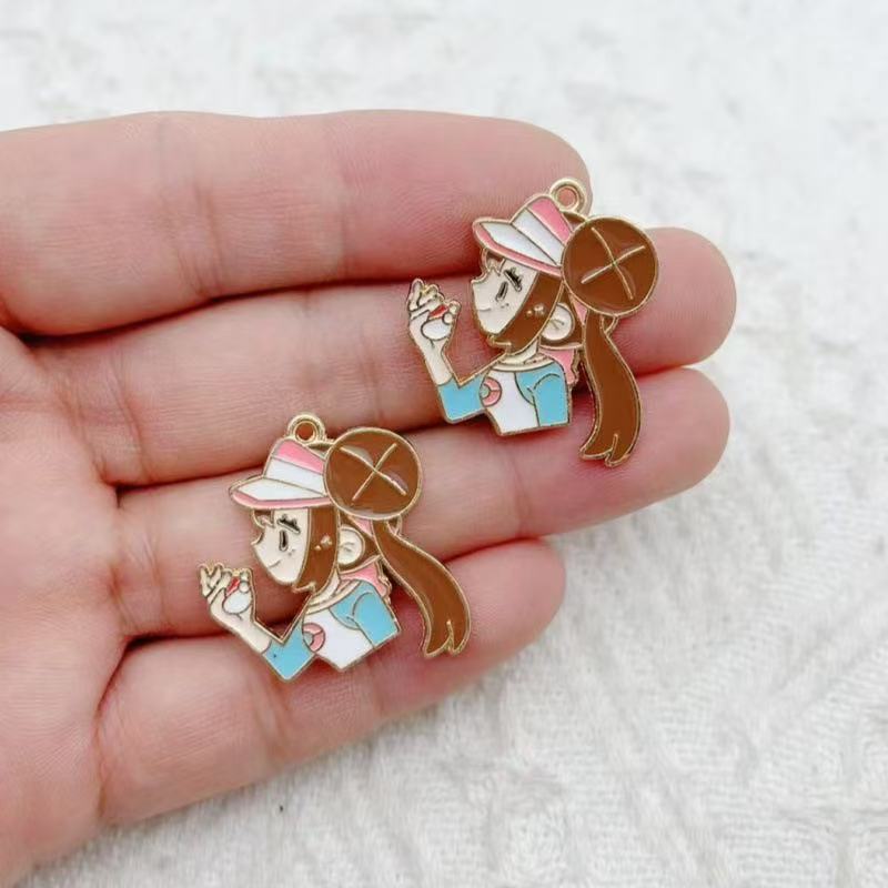 10pcs Cartoon Girl Drip Oil Al - Gaming Accessories Gifts ulasan dan harga