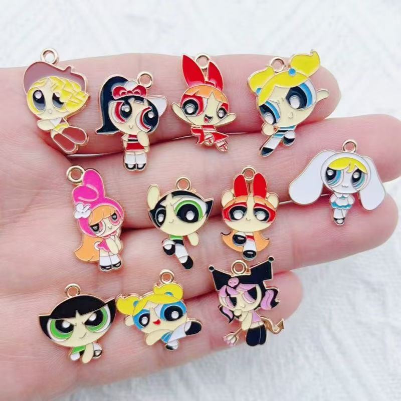10pcs Alloy Oil-Dripping Carto - Gaming Accessories Gifts ulasan dan harga
