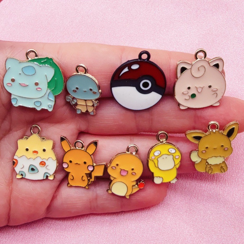 10pcs Cartoon Drip Oil Jewelry - Gaming Accessories Gifts ulasan dan harga