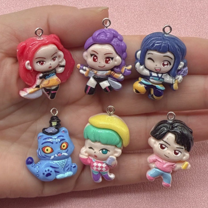 10pcs resin cartoon pendant, D - Gaming Accessories Gifts ulasan dan harga