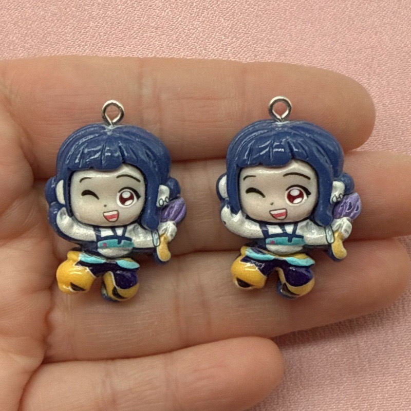 10pcs resin cartoon pendant, D - Gaming Accessories Gifts ulasan dan harga