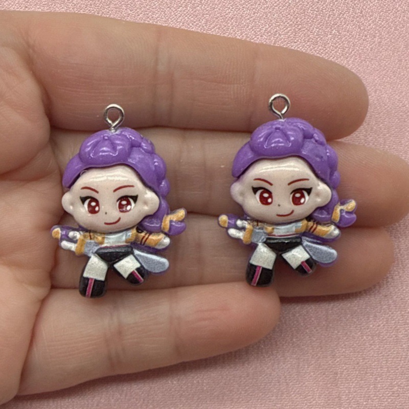 10pcs resin cartoon pendant, D - Gaming Accessories Gifts ulasan dan harga