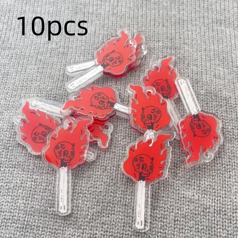 10pcs acrylic skull pendant, D - Gaming Accessories Gifts ulasan dan harga