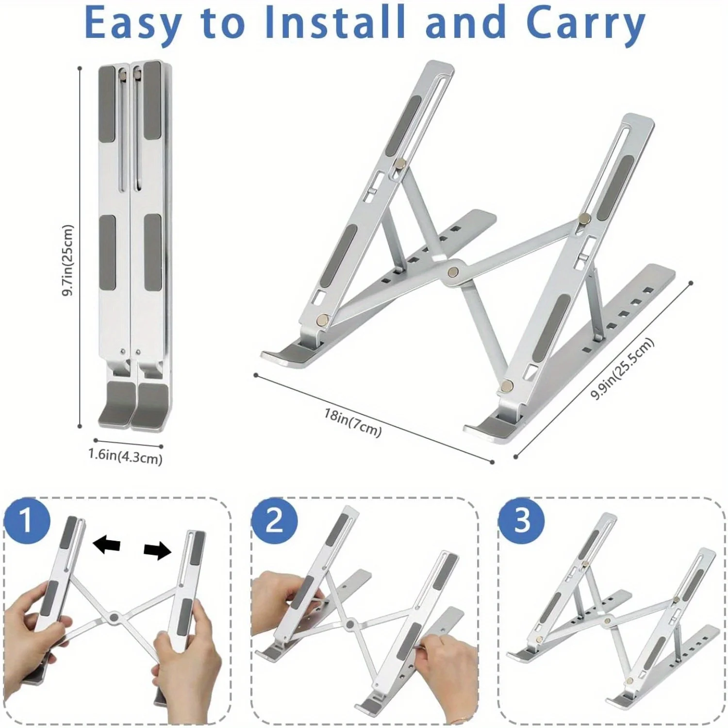 Adjustable Aluminum Laptop Sta - Gaming Accessories Pink ulasan dan harga