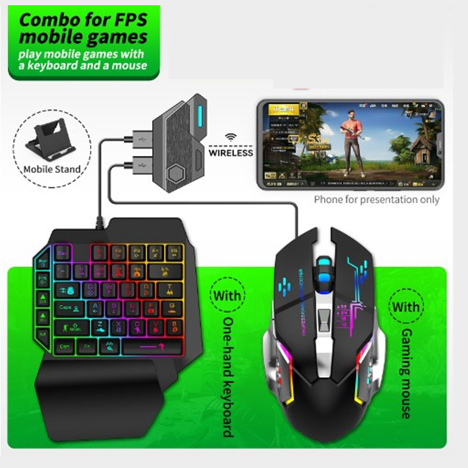 Keyboard Mouse Converter Set R - Gaming Accessories Combo ulasan dan harga