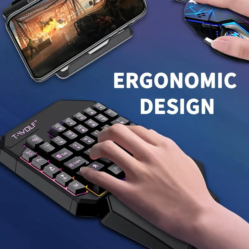 FocusOnPC TF900 2-in-1 Mobile  - Gaming Accessories Combo ulasan dan harga