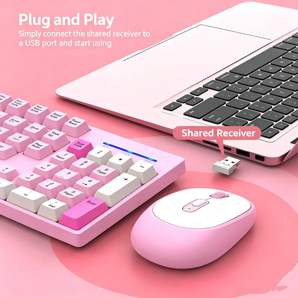 KEBIDUMEI 2.4G Wireless Keyboa - Gaming Accessories Combo ulasan dan harga