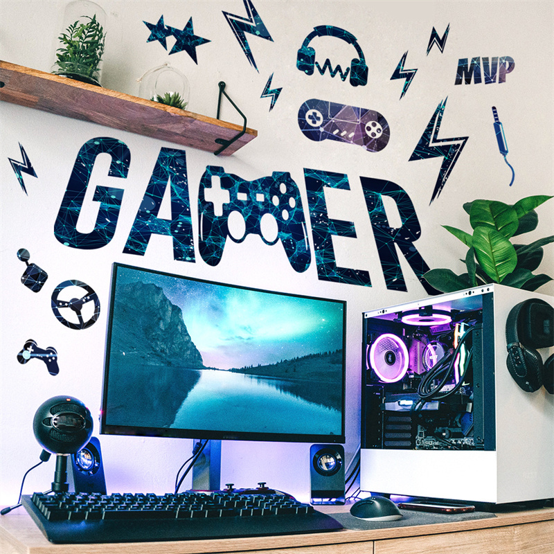 Gamer Vinyl Wall Stickers Game - Gaming Accessories Wallpaper ulasan dan harga