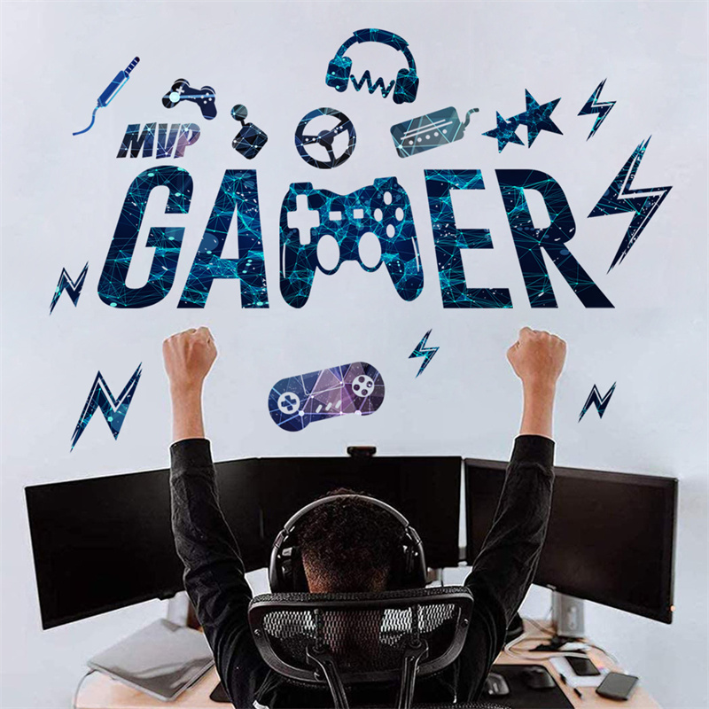 Gamer Vinyl Wall Stickers Game - Gaming Accessories Wallpaper ulasan dan harga