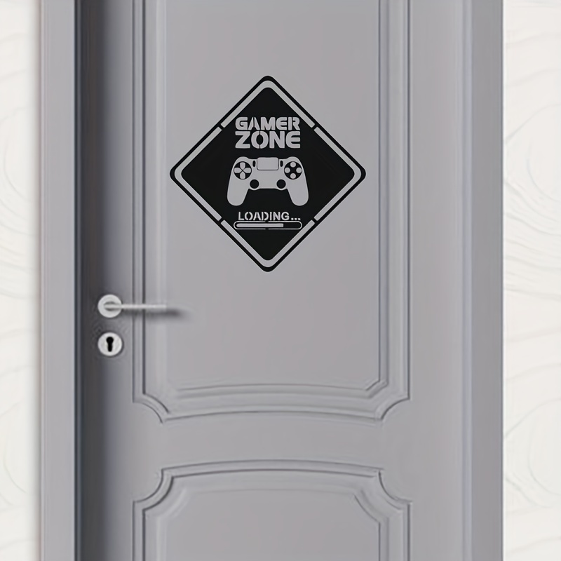 1pc Gamer Zone Door Decal Wall - Gaming Accessories Wallpaper ulasan dan harga