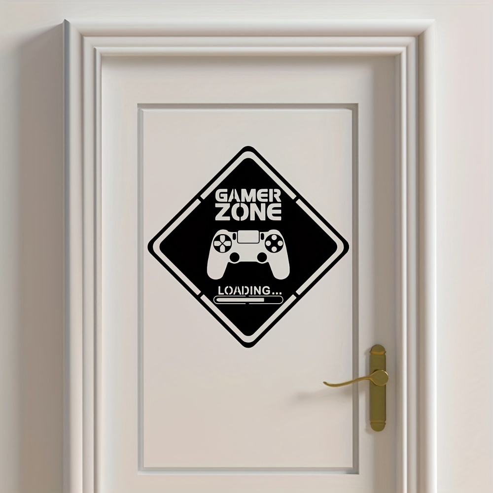 1pc Gamer Zone Door Decal Wall - Gaming Accessories Wallpaper ulasan dan harga
