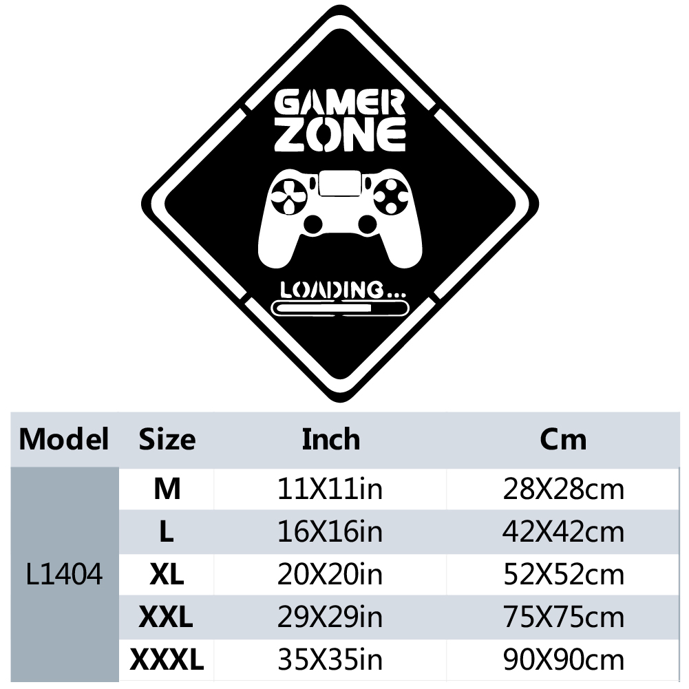 1pc Gamer Zone Door Decal Wall - Gaming Accessories Wallpaper ulasan dan harga