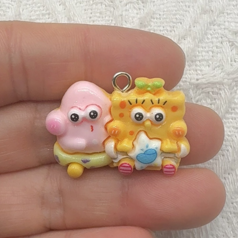 10pcs cartoon resin pendant, D - Gaming Accessories Gifts ulasan dan harga