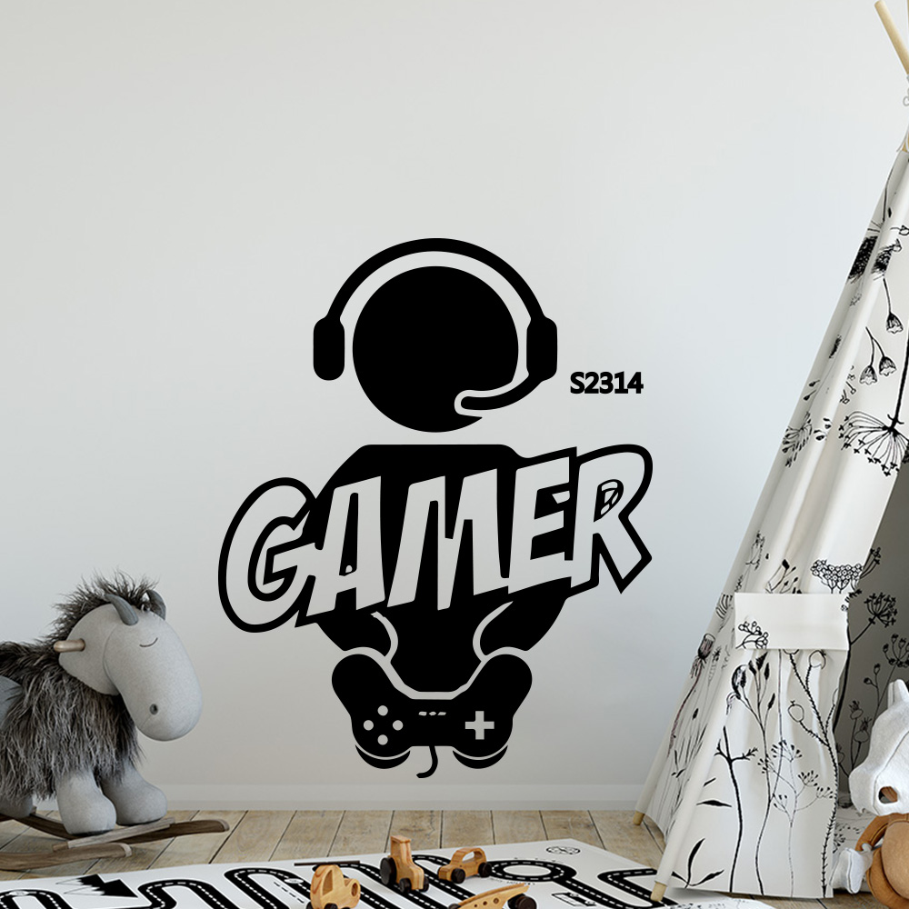 1pc Gamer Wall Art Decal For K - Gaming Accessories Wallpaper ulasan dan harga