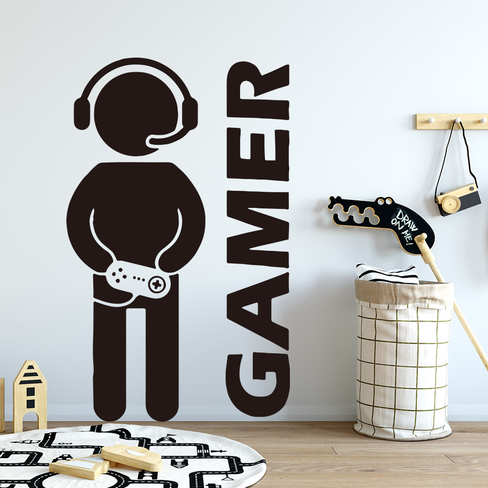 1pc Gamer Wall Art Decal For K - Gaming Accessories Wallpaper ulasan dan harga