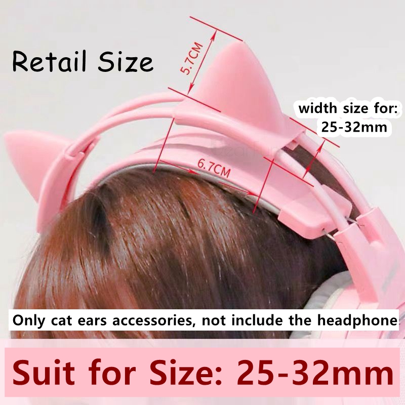 Pink Silicone Cat Ears Pendant - Gaming Accessories Pink ulasan dan harga