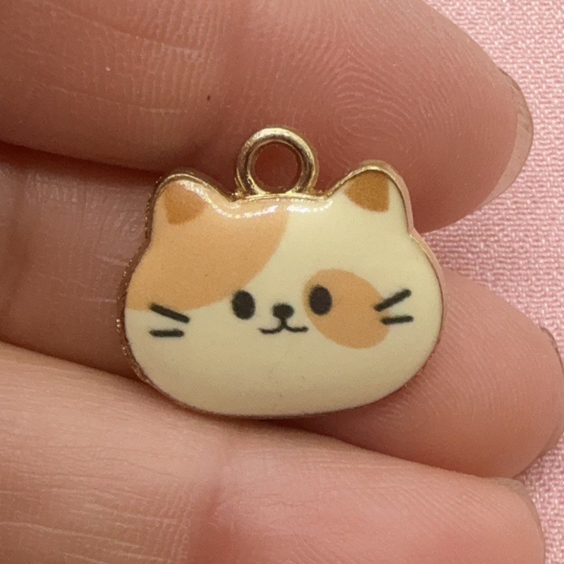12pcs Printed Cat Head Alloy D - Gaming Accessories Gifts ulasan dan harga