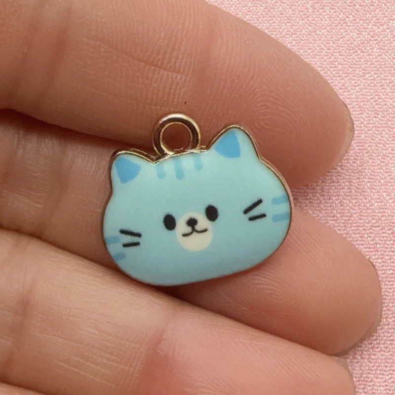 12pcs Printed Cat Head Alloy D - Gaming Accessories Gifts ulasan dan harga