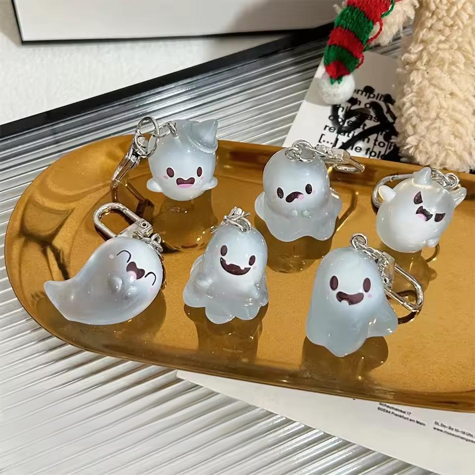 Halloween Jelly Ghost Keychain - Gaming Accessories Gifts ulasan dan harga